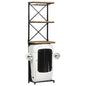 Botellero forma de tractor madera de mango rugosa 49x31x172 cm