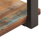 Mesita de noche de madera maciza reciclada 50x40x40 cm