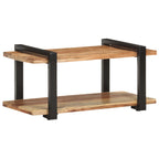 Mueble para TV de madera maciza de acacia 90x40x40 cm