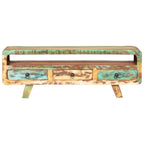 Mueble para TV de madera maciza reciclada 117x30x41 cm