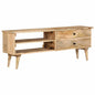 Mueble para TV de madera maciza de mango 140x30x50 cm