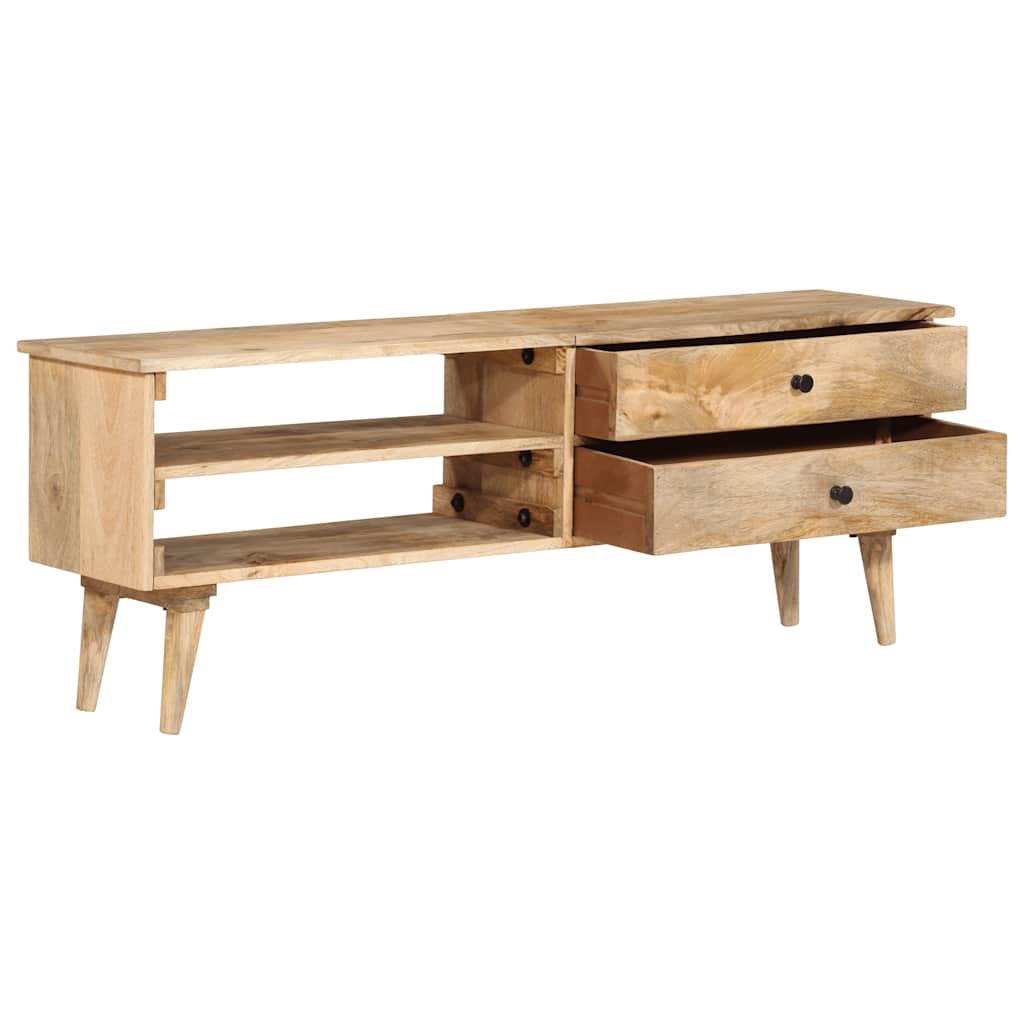 Mueble para TV de madera maciza de mango 140x30x50 cm