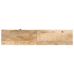Mueble para TV de madera maciza de mango 140x30x50 cm