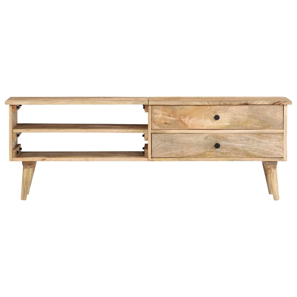 Mueble para TV de madera maciza de mango 140x30x50 cm