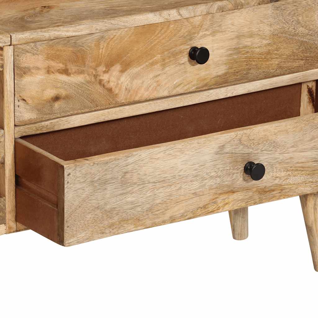 Mueble para TV de madera maciza de mango 140x30x50 cm