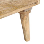 Mueble para TV de madera maciza de mango 140x30x50 cm