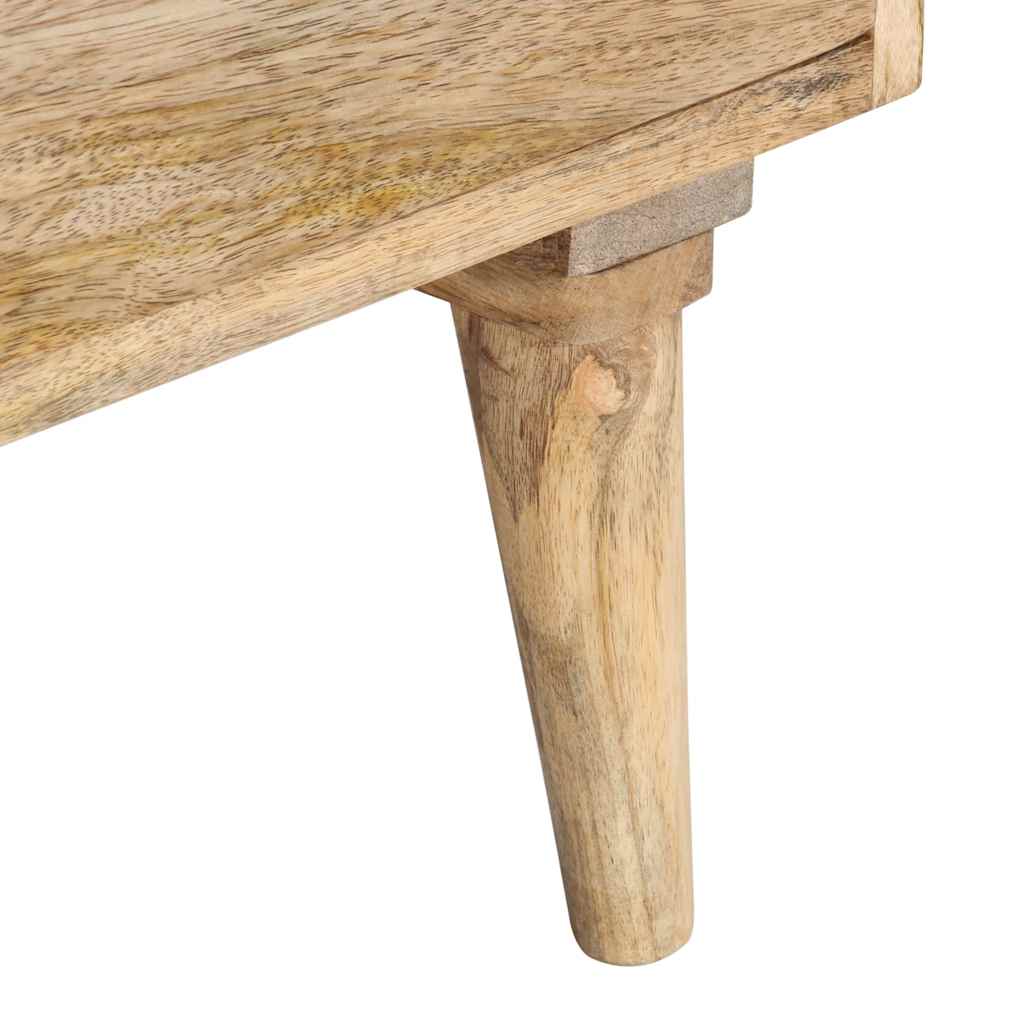 Mueble para TV de madera maciza de mango 140x30x50 cm