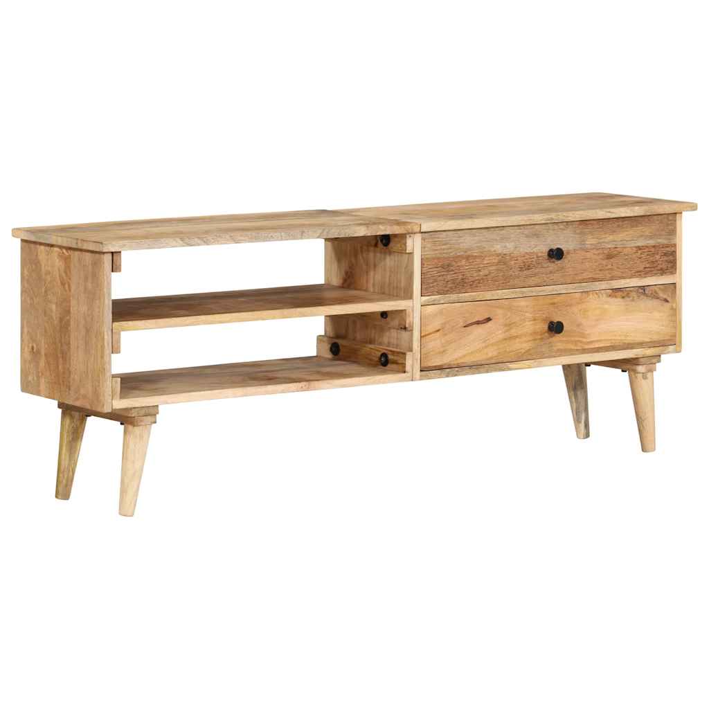 Mueble para TV de madera maciza de mango 140x30x50 cm