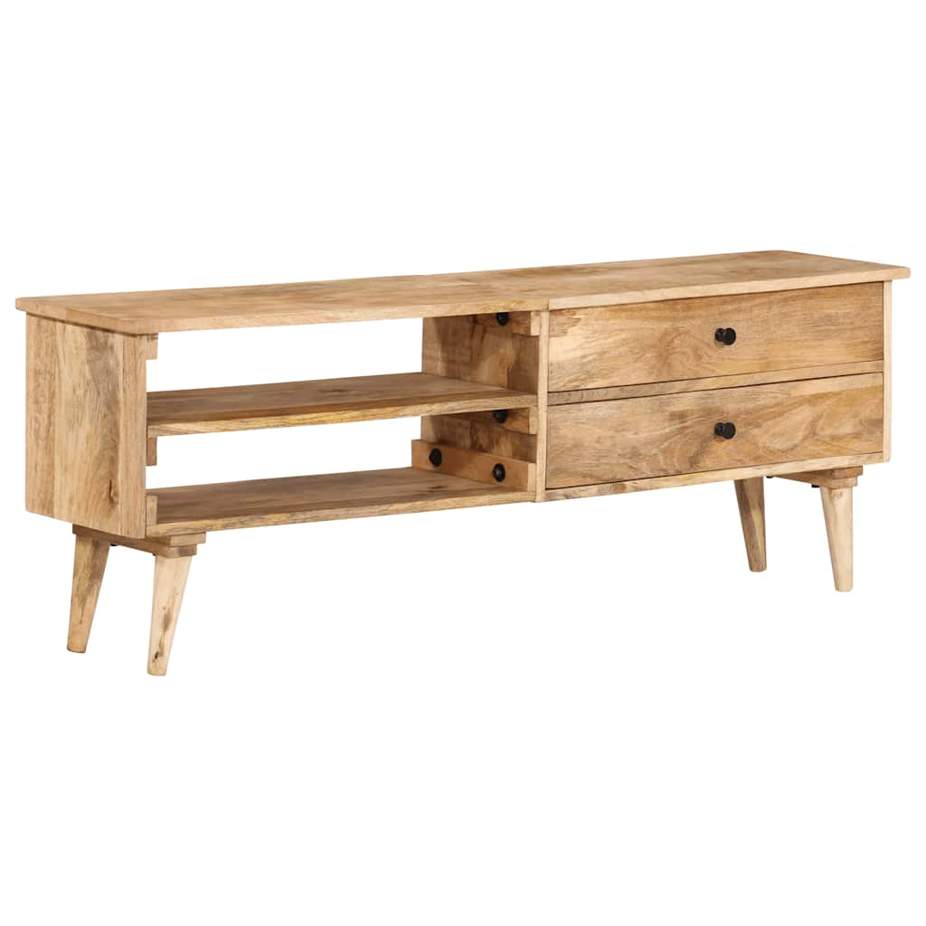 Mueble para TV de madera maciza de mango 140x30x50 cm