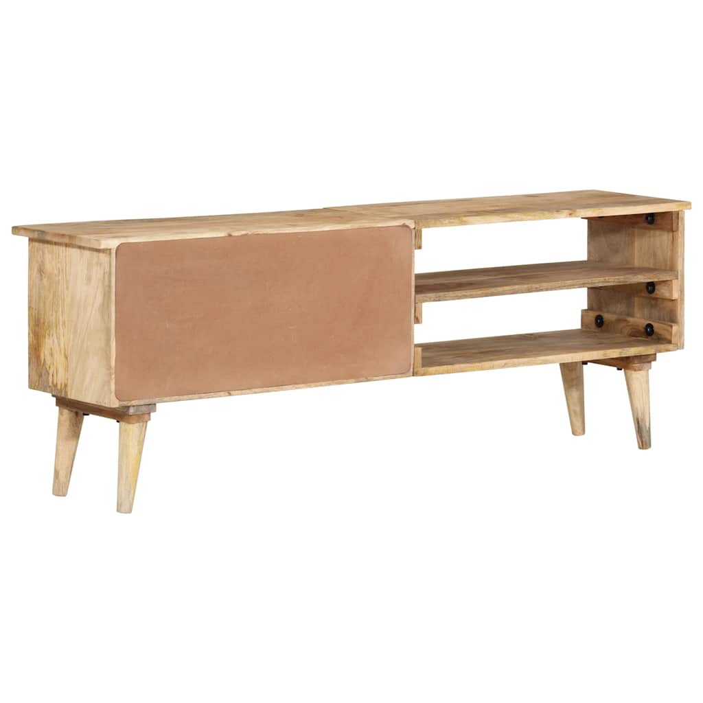 Mueble para TV de madera maciza de mango 140x30x50 cm