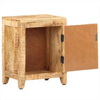 Mesita de noche de madera maciza de mango 40x30x50 cm