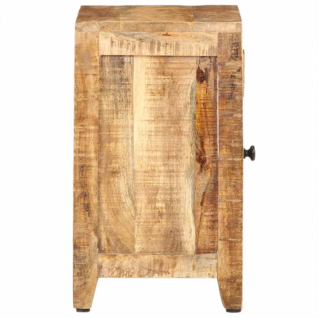 Mesita de noche de madera maciza de mango 40x30x50 cm