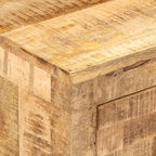 Mesita de noche de madera maciza de mango 40x30x50 cm