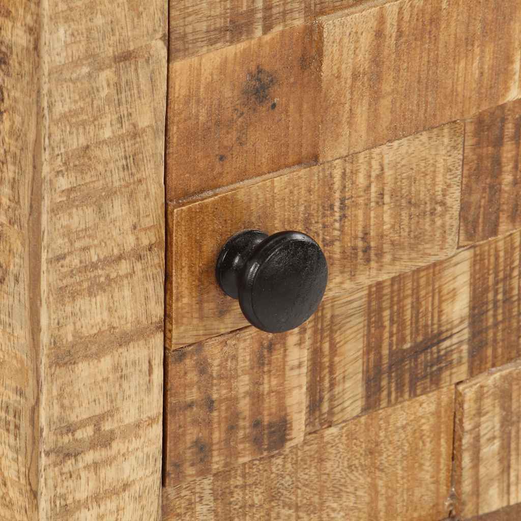 Mesita de noche de madera maciza de mango 40x30x50 cm