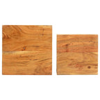 Soportes para plantas 2 unidades madera maciza de acacia