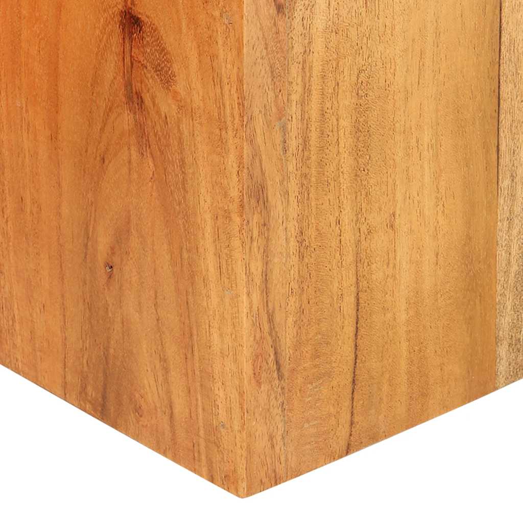 Soportes para plantas 2 unidades madera maciza de acacia