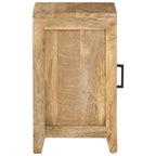 Mesita de noche de madera maciza de mango 40x30x50 cm