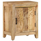 Mesita de noche de madera maciza de mango 40x30x50 cm