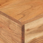 Mesa auxiliar de madera maciza de acacia 30x30x33 cm