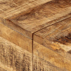 Mesa de centro madera de mango rugosa 68x68x41 cm