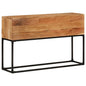 Mesa consola de madera maciza de acacia 110x35x75 cm