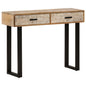 Mesa consola de madera maciza de mango 100x30x75 cm