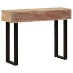 Mesa consola de madera maciza de mango 100x30x75 cm