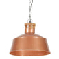 Lámpara colgante industrial 32 cm cobre E27