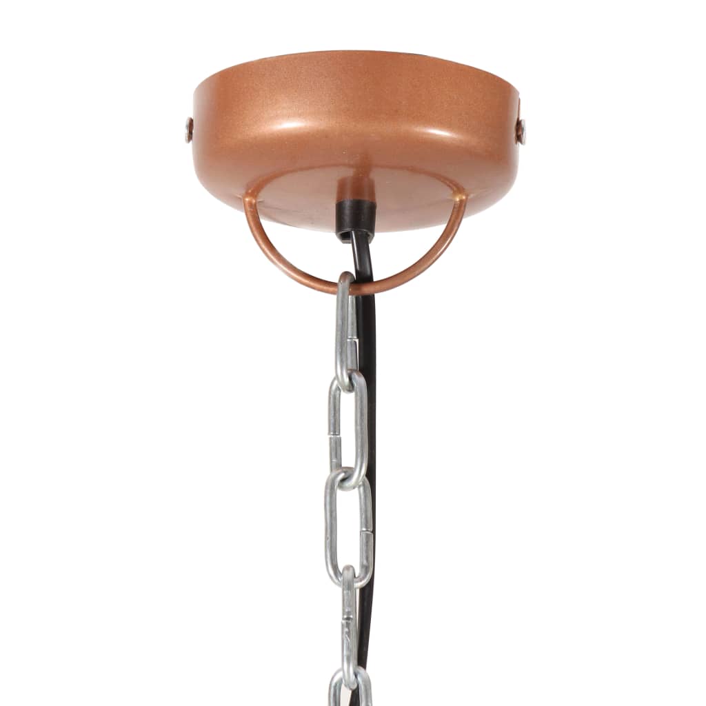 Lámpara colgante industrial 32 cm cobre E27