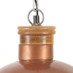 Lámpara colgante industrial 32 cm cobre E27