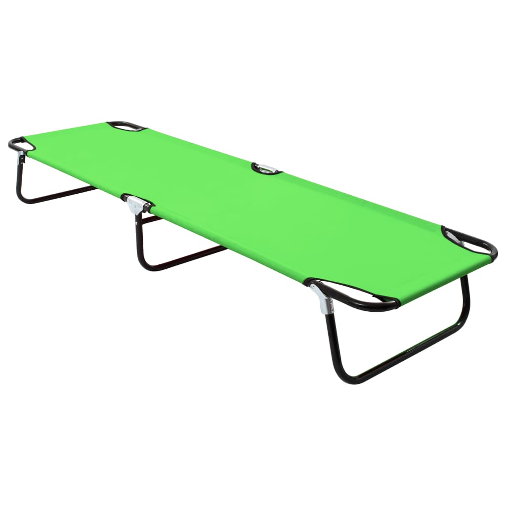 Tumbona plegable acero azul
