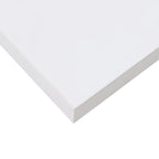 Estante flotante de pared 2 uds MDF blanco brillo 23x23,5x3,8cm