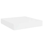 Estante flotante de pared 2 uds MDF blanco brillo 23x23,5x3,8cm
