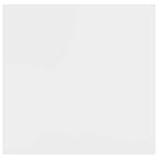 Estante flotante de pared 2 uds MDF blanco brillo 23x23,5x3,8cm
