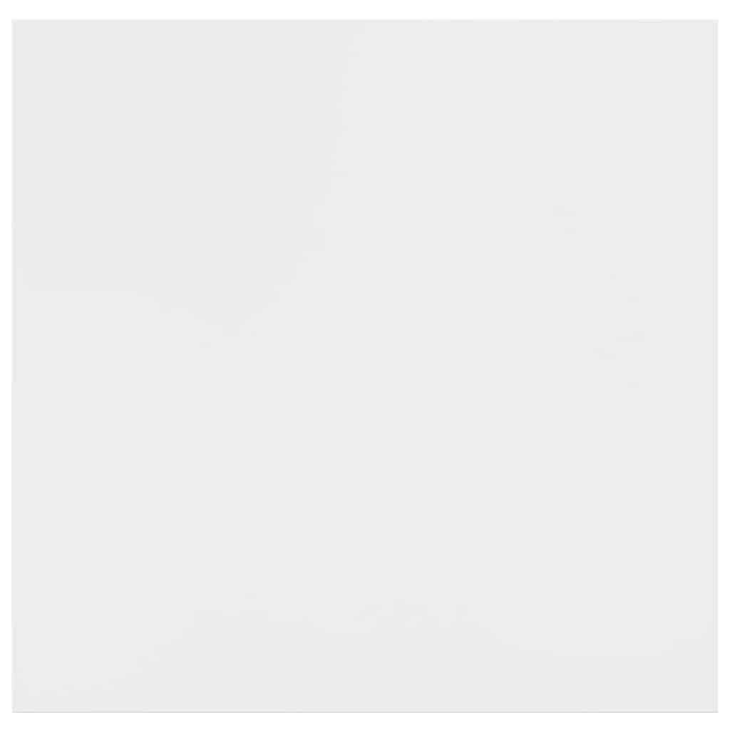 Estante flotante de pared 2 uds MDF blanco brillo 23x23,5x3,8cm