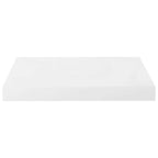 Estante flotante de pared 4 uds MDF blanco brillo 40x23x3,8 cm