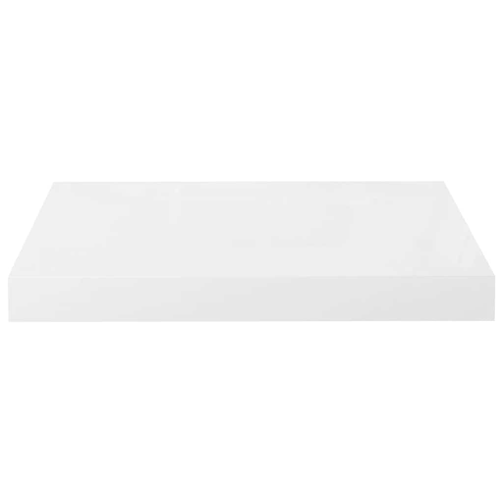 Estante flotante de pared 4 uds MDF blanco brillo 40x23x3,8 cm