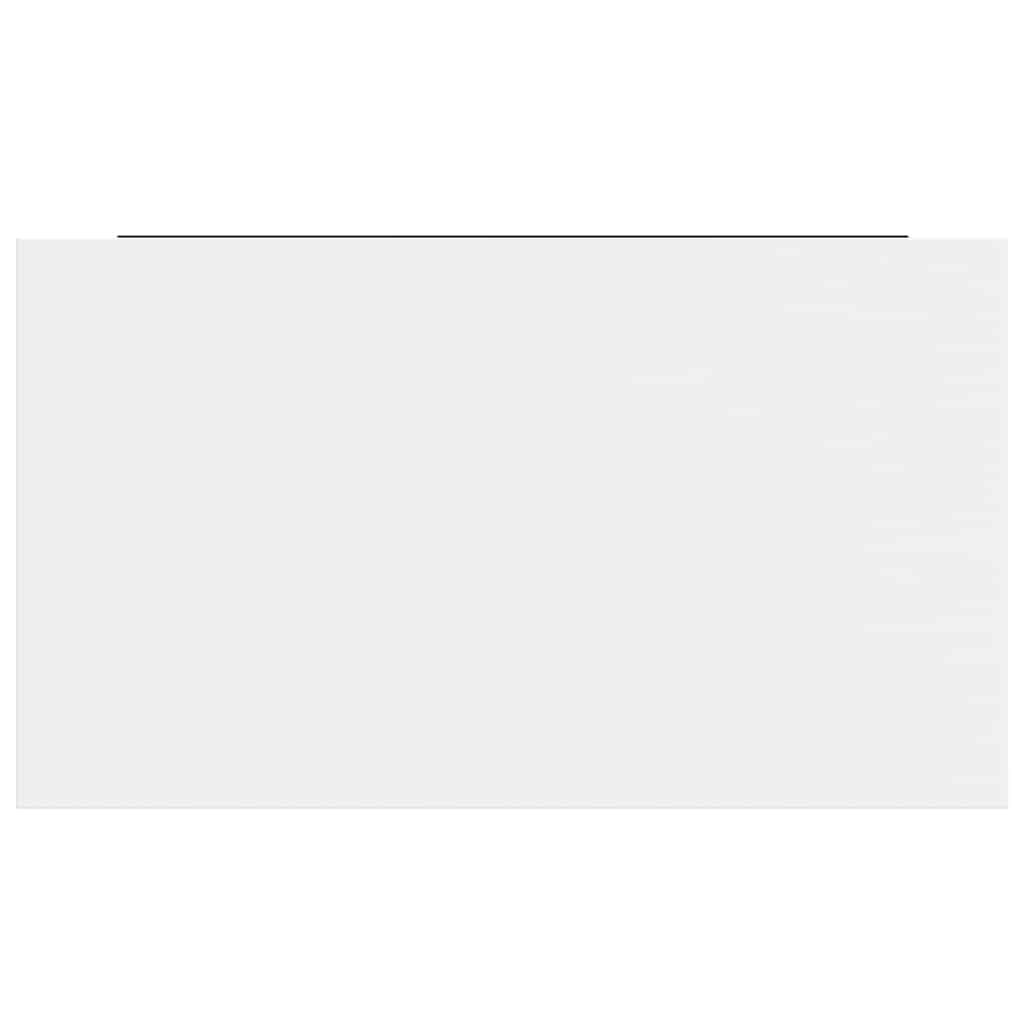 Estante flotante de pared 4 uds MDF blanco brillo 40x23x3,8 cm