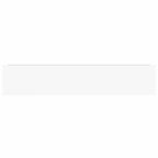 Estante flotante de pared blanco brillante MDF 120x23,5x3,8 cm