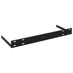 Estante flotante de pared 4 uds MDF gris brillo 80x23,5x3,8 cm
