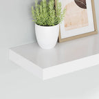 Estantes flotantes de pared 4 uds MDF blanco 40x23x3,8 cm