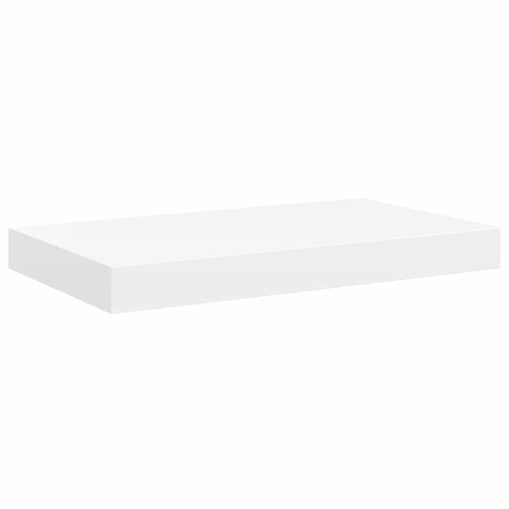 Estantes flotantes de pared 4 uds MDF blanco 40x23x3,8 cm