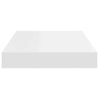 Estantes flotantes de pared 4 uds MDF blanco 40x23x3,8 cm
