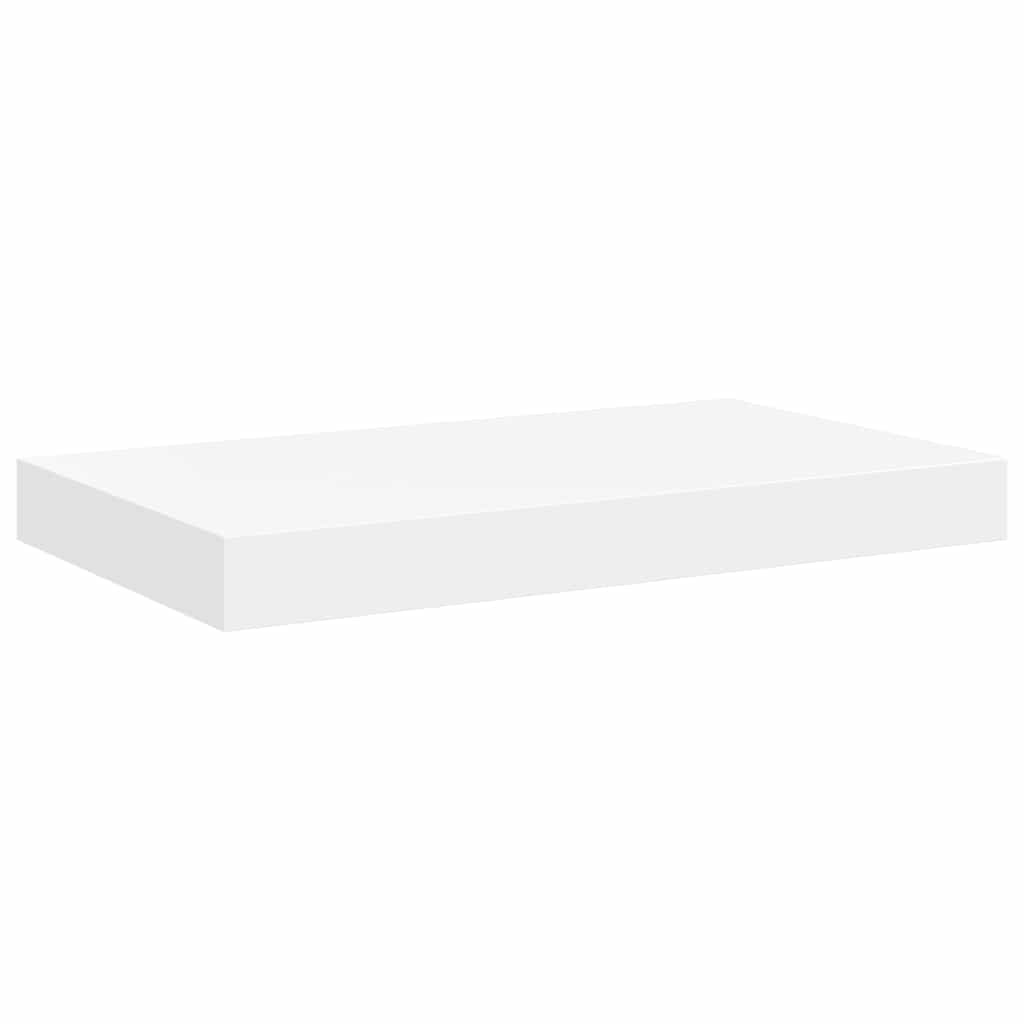 Estantes flotantes de pared 4 uds blanco MDF 50x23x3,8 cm