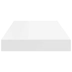 Estantes flotantes de pared 4 uds blanco MDF 50x23x3,8 cm