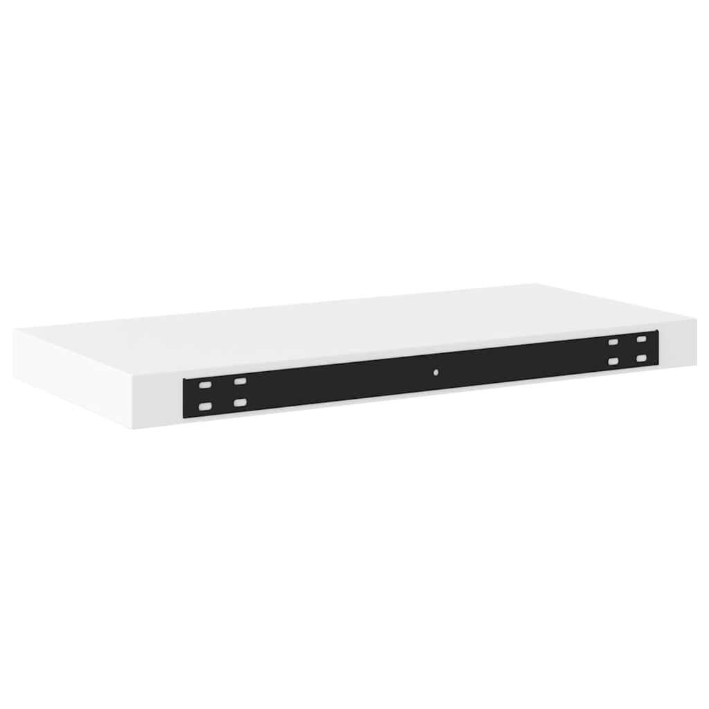 Estantes flotantes de pared 4 uds blanco MDF 50x23x3,8 cm