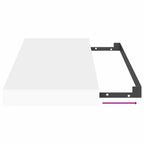 Estantes flotantes de pared 4 uds blanco MDF 50x23x3,8 cm