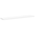 Estante flotante de pared 4 uds MDF blanco 120x23,5x3,8 cm