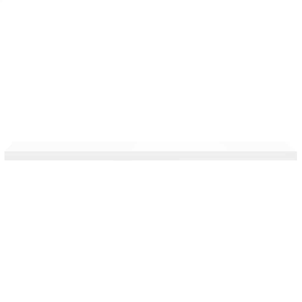 Estante flotante de pared 4 uds MDF blanco 120x23,5x3,8 cm