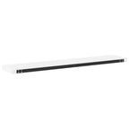 Estante flotante de pared 4 uds MDF blanco 120x23,5x3,8 cm